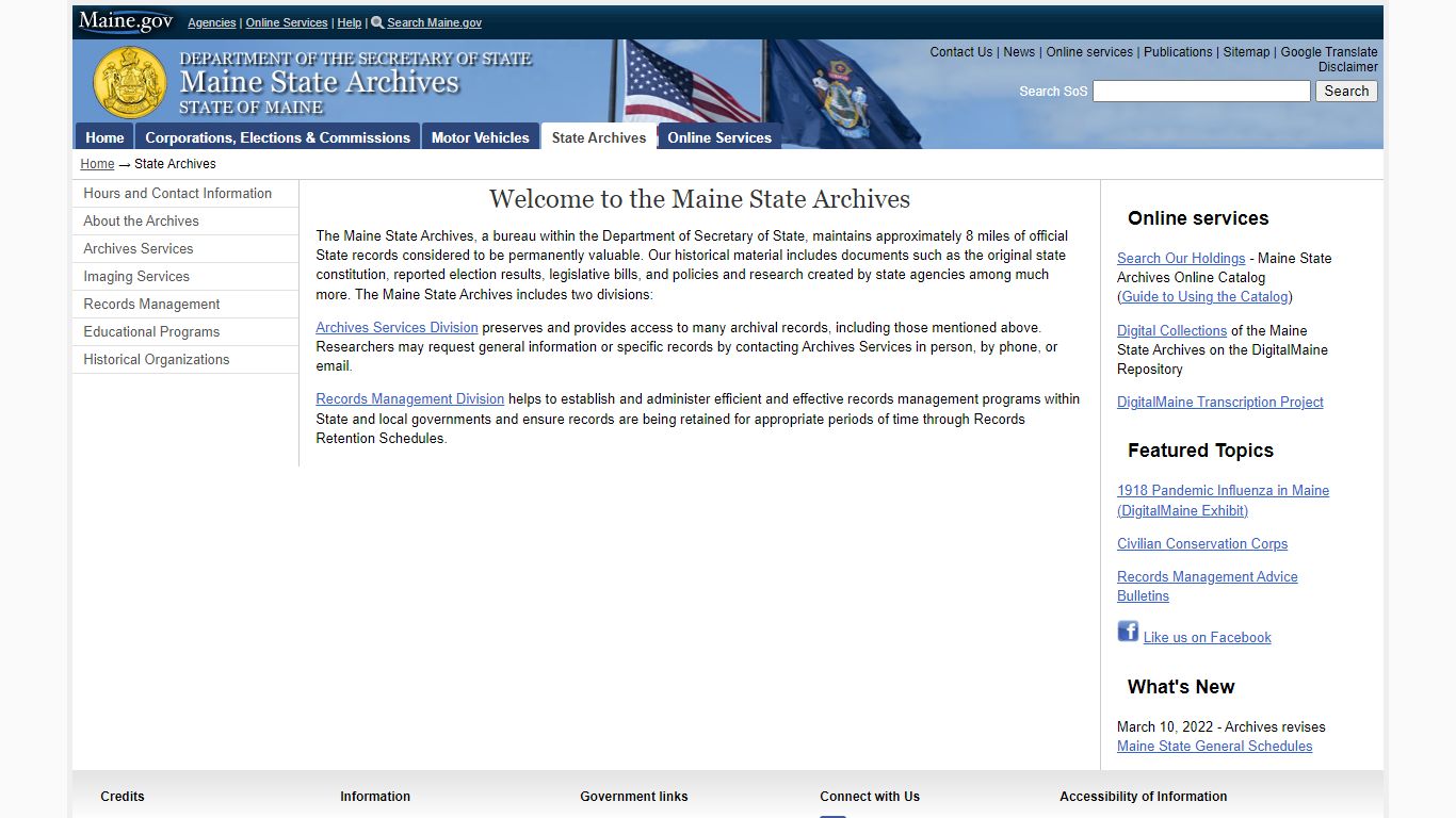 State Archives - Maine